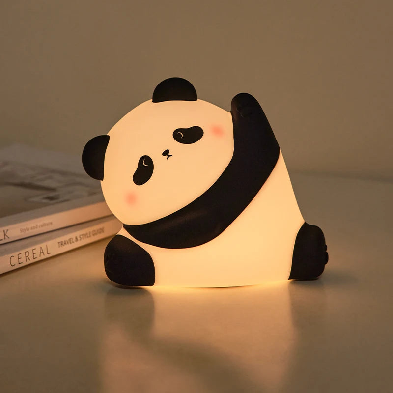 Lazy panda lamp