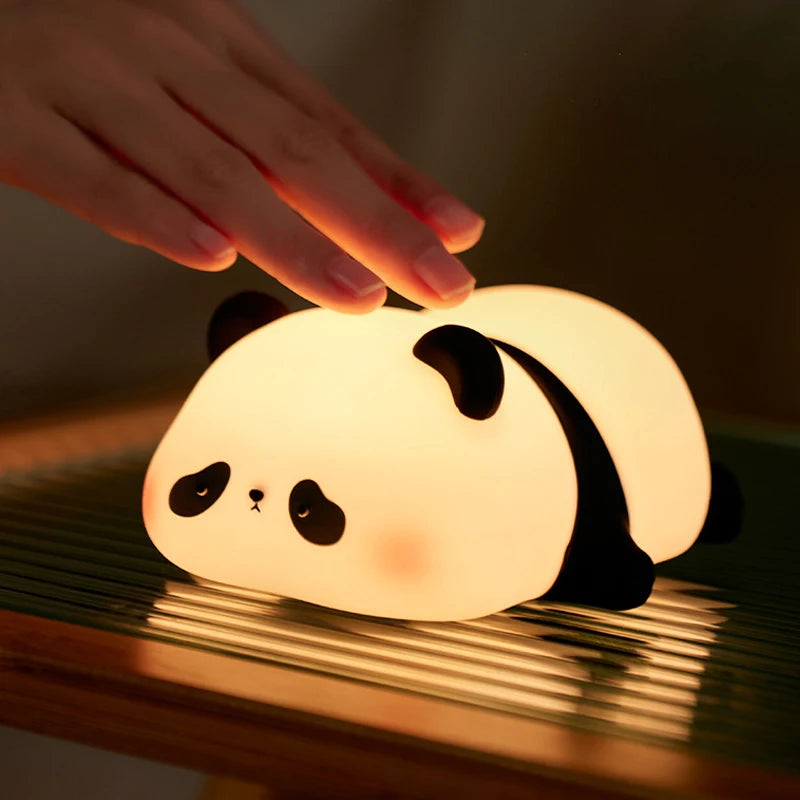Lazy panda lamp