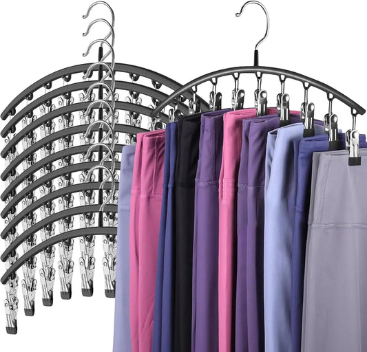 Clip & Tidy – Metal Yoga Pants Hanger for Closet Bliss!