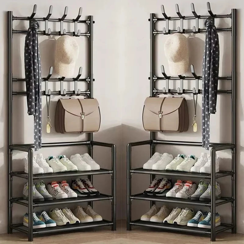 Portable Shoe And Coat Rack